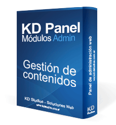 Panel de administración web